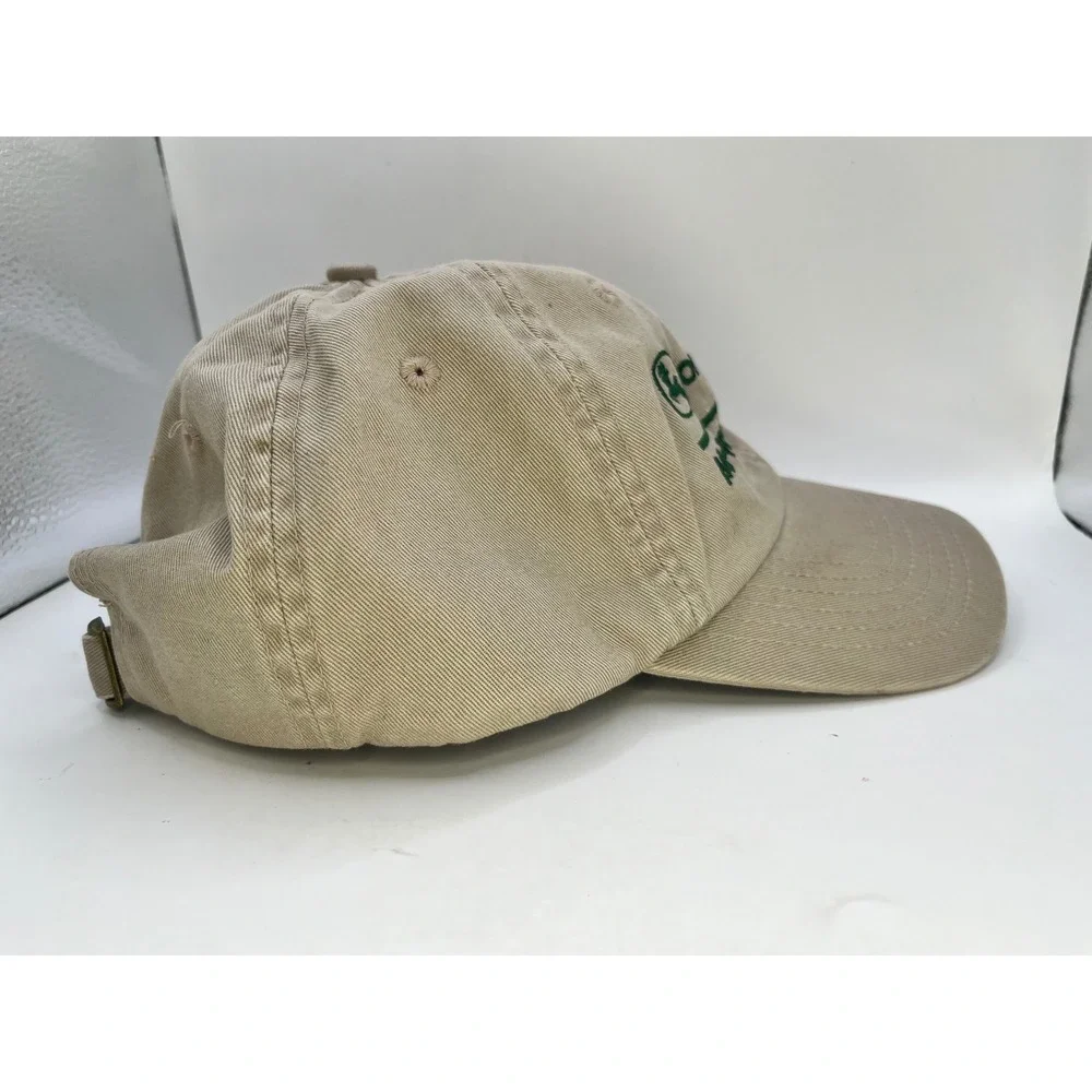 John Deere Ag-Power Inc Hat Mens‎ Khaki Tan Cotton Adjustable Strapback Cap NEW
